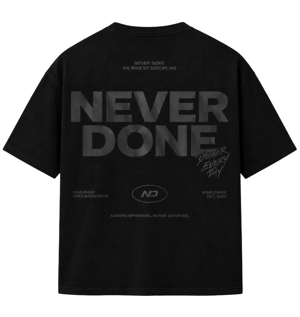 NVR DONE Shirt